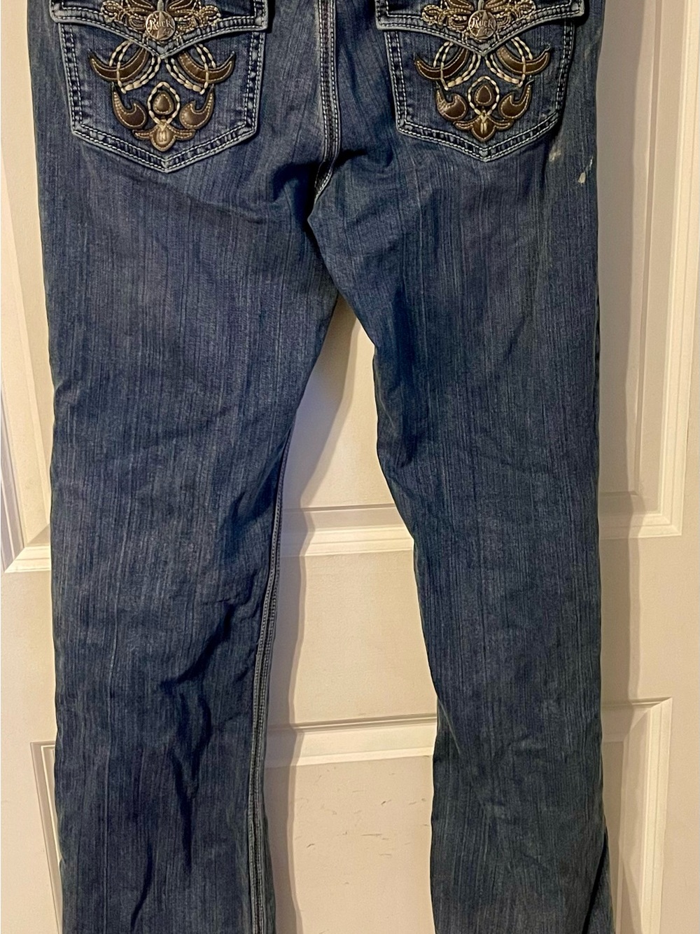 Rock 47 by Wrangler Jeans Womens 9x36 Extra Low Rise Bootcut Y2K Western